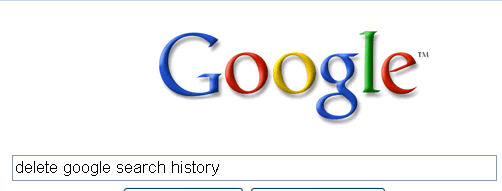 delete Google Search Box History