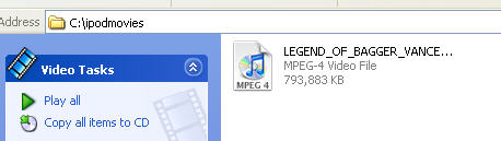 dvd to ipod file output