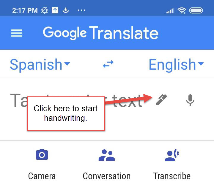 google scan translate