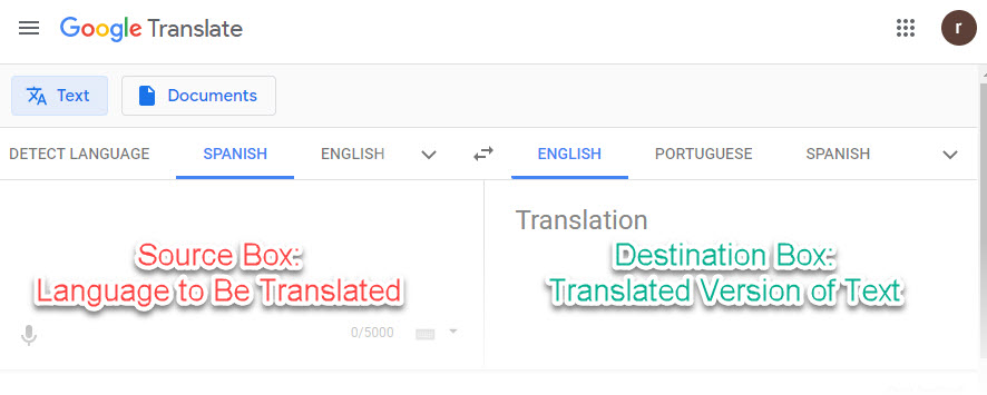 google-translate-source-destination-language