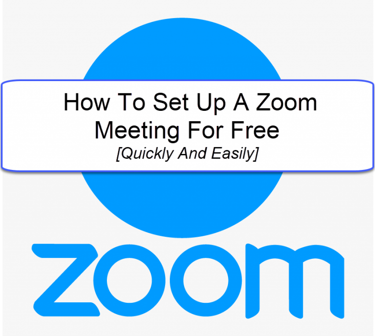how to setup a free zoom meeting